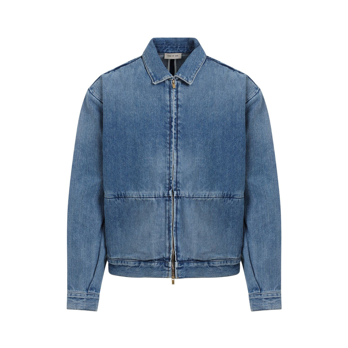 FEAR OF GOD Men's Vintage Wash Denim Jacket - Boxy Fit, Size-L