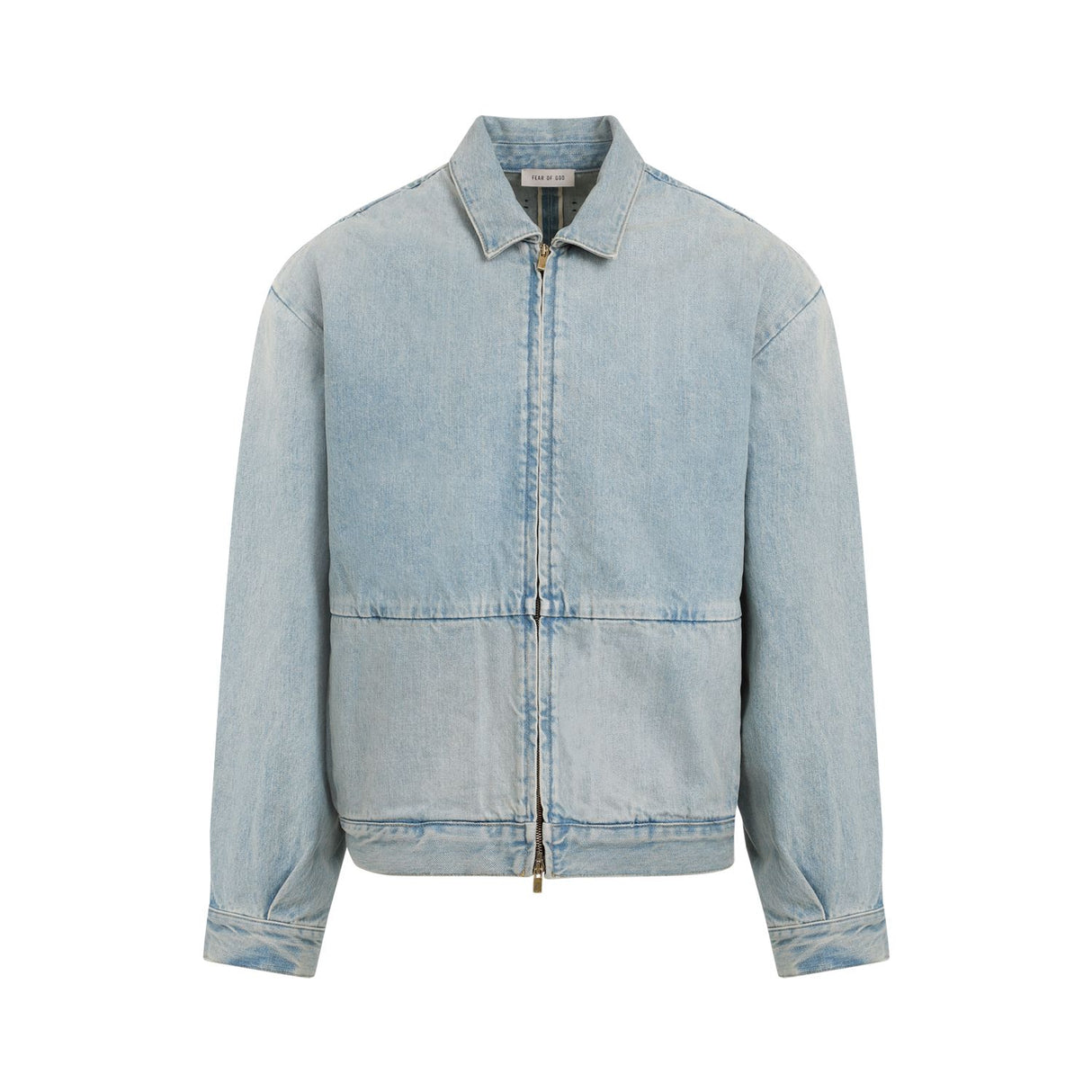 FEAR OF GOD Men's Vintage Wash Denim Jacket - Boxy Fit, Size-L