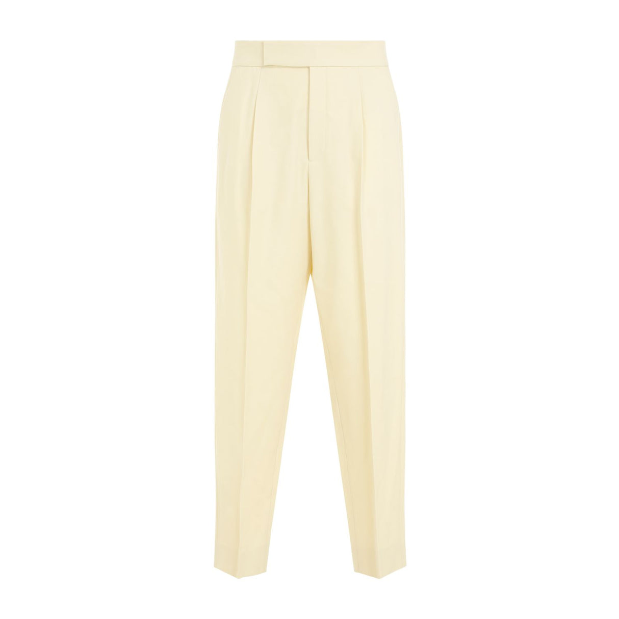 FEAR OF GOD Men's SS24 Yellow Wool Single Pleat Tapered Trousers