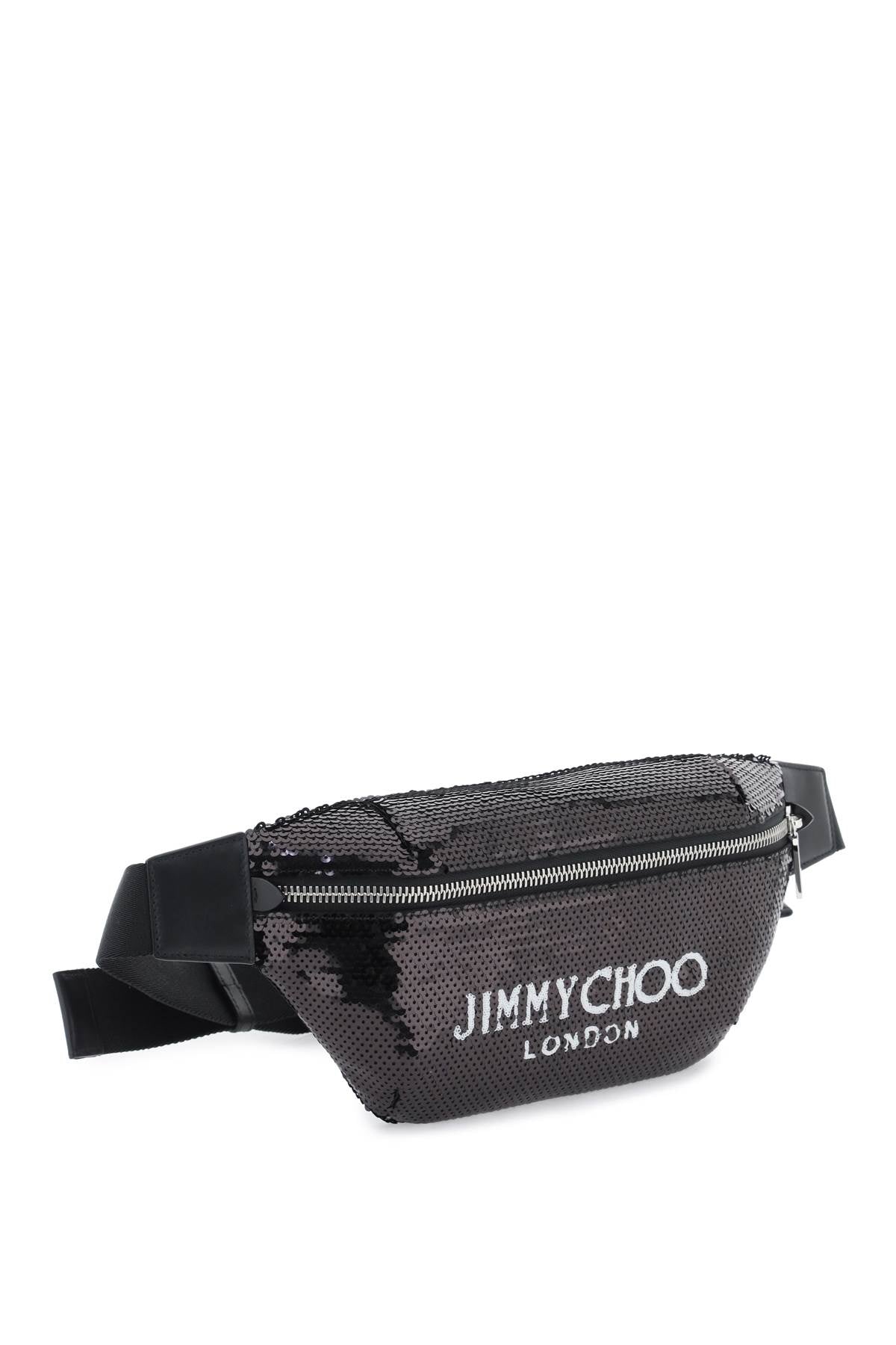 JIMMY CHOO Sequin Finley Belt Bag for Men - Black SS24