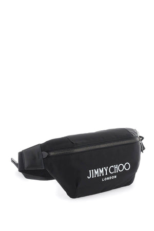 JIMMY CHOO Men's Black Belt Bag for FW23