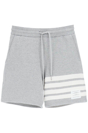 THOM BROWNE Tricolor Loopback Cotton Shorts