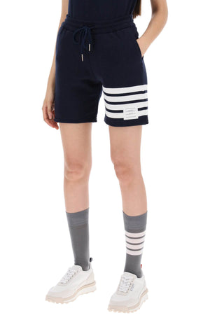 THOM BROWNE Tricolor Loopback Cotton Shorts