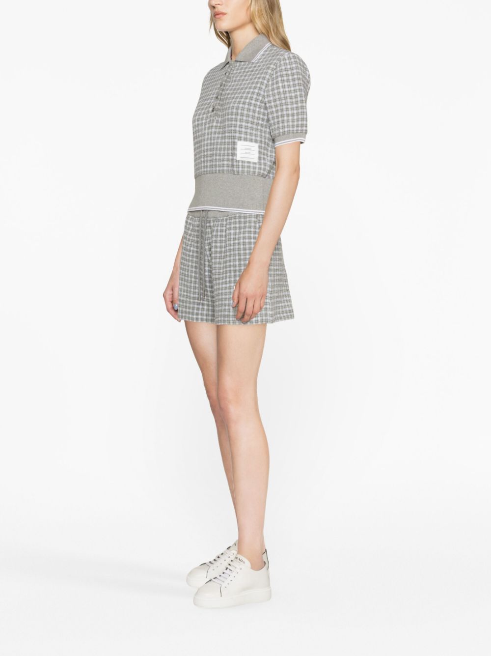 THOM BROWNE 2024 Women's Mid Grey Shorts & Burmudas for Summer