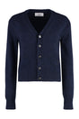 AMI PARIS Luxury Cashmere-Wool Blend Cardigan