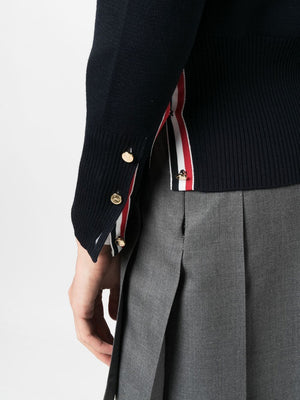 THOM BROWNE Women's 4-Bar Wool Cardigan