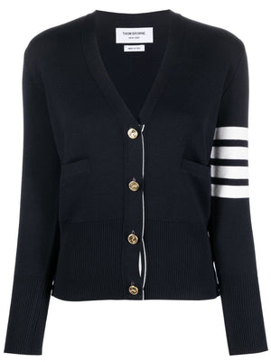 THOM BROWNE Women's 4-Bar Wool Cardigan