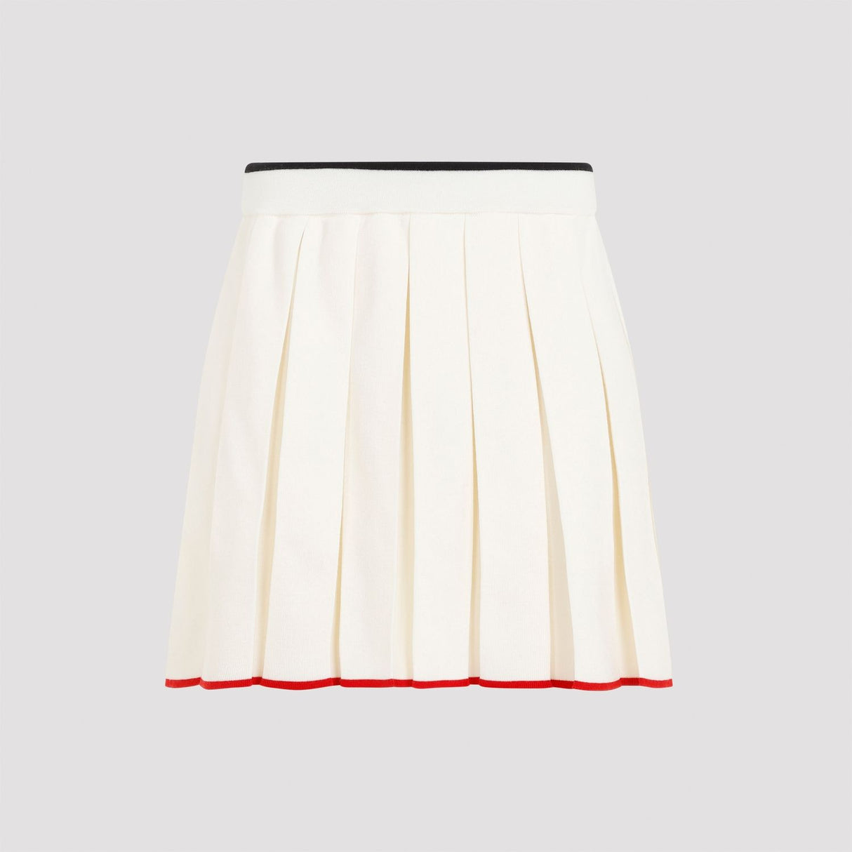 THOM BROWNE Elegant Full Needle Mini Pleated Skirt