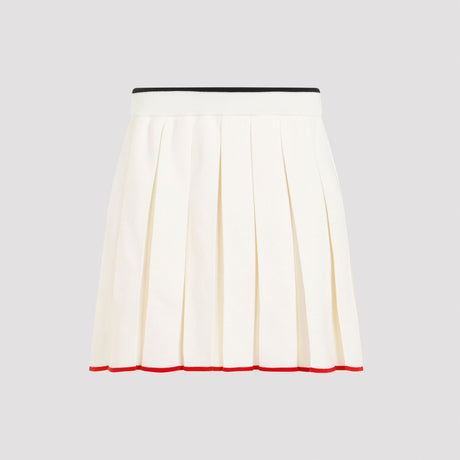 THOM BROWNE Elegant Full Needle Mini Pleated Skirt