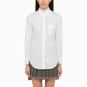 THOM BROWNE Fitted Poplin Shirt for Women - FW24