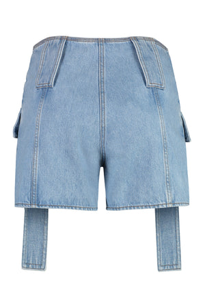 FENDI Stylish Denim Shorts with Flap Pockets for Women