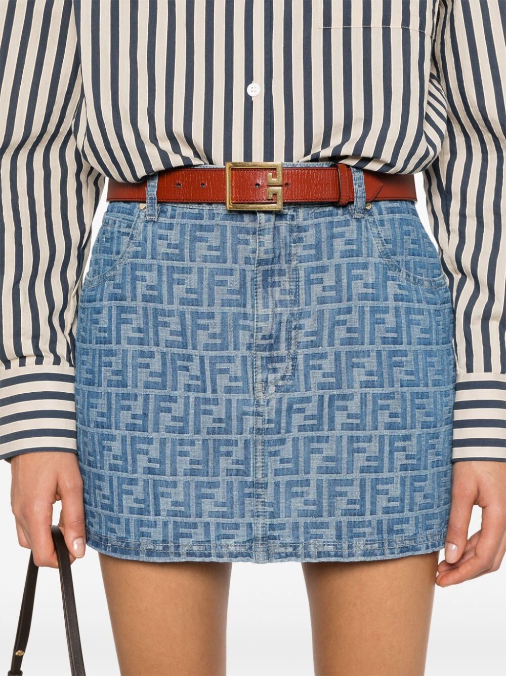 FENDI Chic Denim Mini Skirt for Women