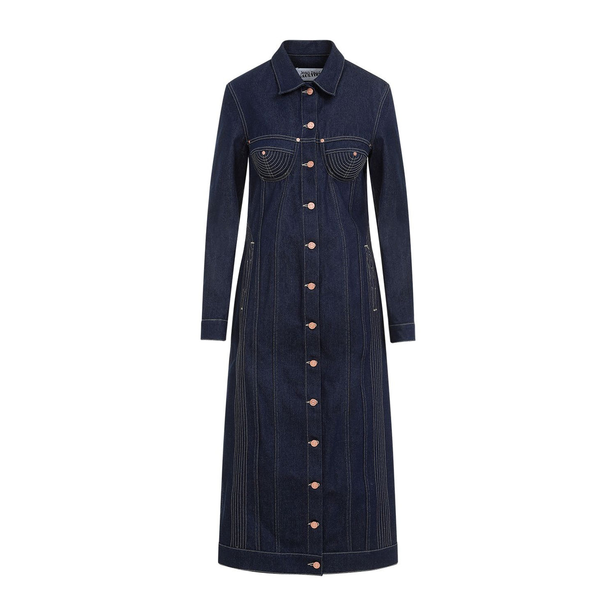 JEAN PAUL GAULTIER Navy Trompe-L`ŒIL Jacket for Women