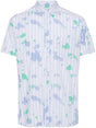 COMME DES GARÇONS Men's Printed Blue Cotton Shirt for SS24