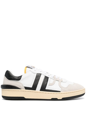 LANVIN Color Block Leather & Mesh Sneakers