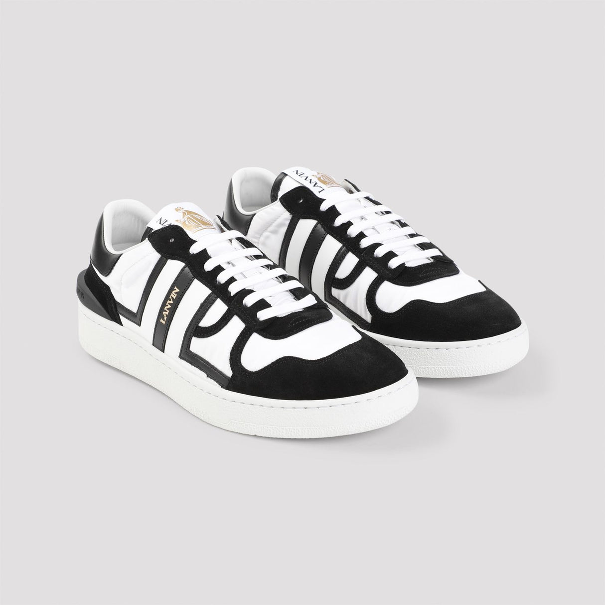 LANVIN Clay Men's Nylon and Leather Sneakers