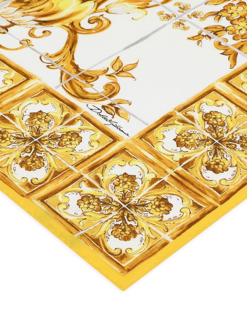 DOLCE & GABBANA Elegant Silk Scarf