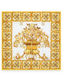 DOLCE & GABBANA Majolica Yellow Silk Square Scarf