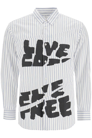 COMME DES GARÇONS SHIRT Live Free Printed Shirt - Size M