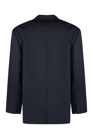 ACNE STUDIOS Men's Navy Wool Blend Blazer