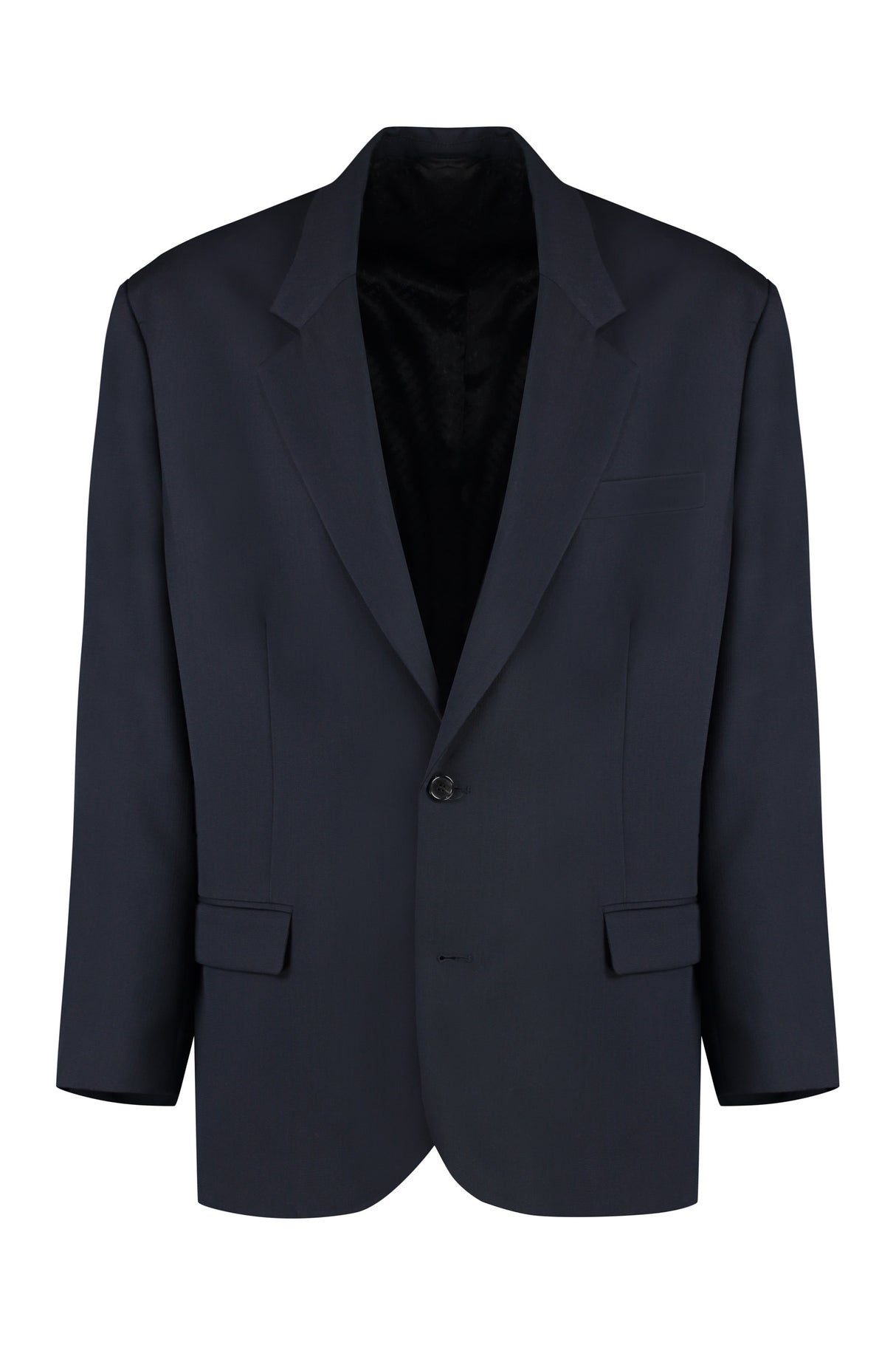 ACNE STUDIOS Men's Navy Wool Blend Blazer