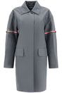 THOM BROWNE Waterproof Technical Wool Jacket - Knee-Length