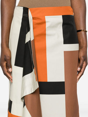 FENDI 24SS Women's Orange Mini Skirt for Every Occasion