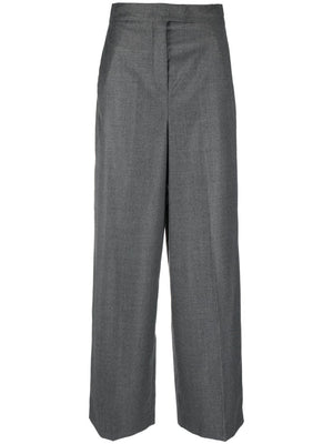 FENDI Sleek and Chic: Grey Straight Pants for Women