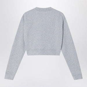 FENDI Mini Cropped Fleece Cotton Sweatshirt