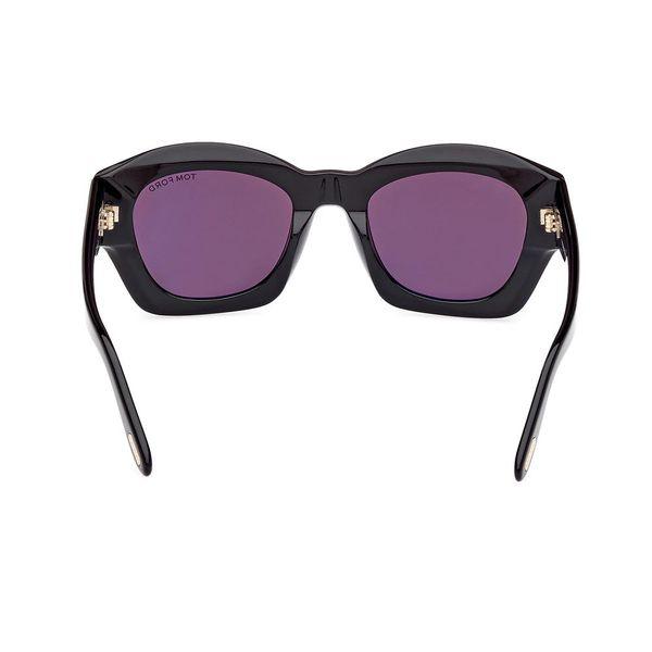 TOM FORD Guilliana Shiny Black Smoke Sunglasses