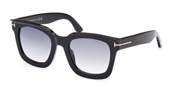 TOM FORD Leigh-02 Shiny Black Gradient Sunglasses