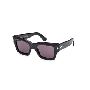 TOM FORD Ilias Shiny Black Smoke Sunglasses