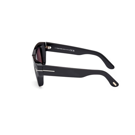 TOM FORD Ilias Shiny Black Smoke Sunglasses