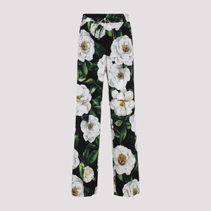 DOLCE & GABBANA Elegant Silk Pants for Women