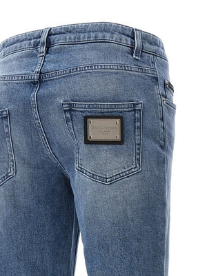 DOLCE & GABBANA Denim 5-Pocket Jeans for Women by D&G for FW23