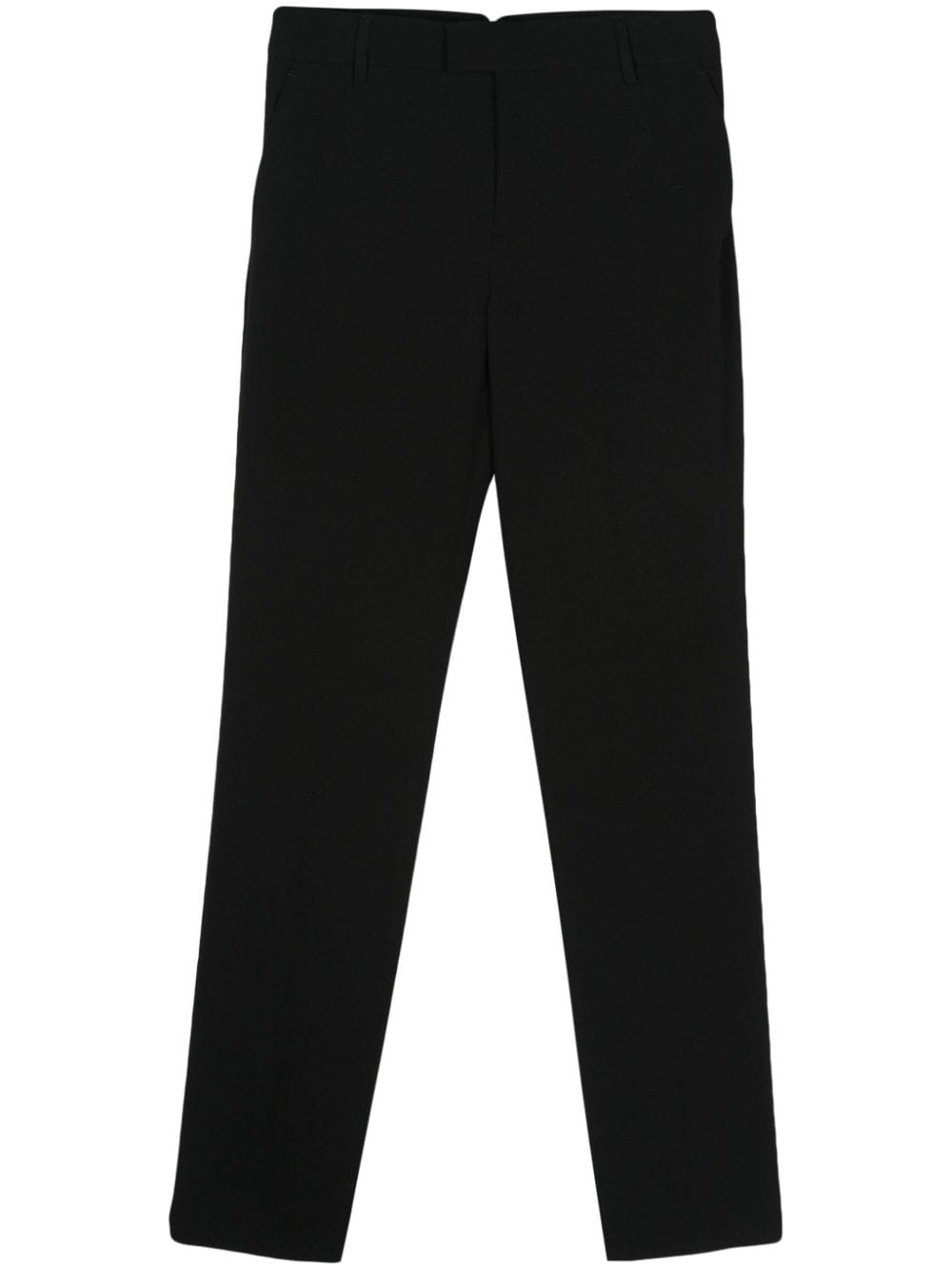 AMI PARIS 2024 Women's Black Straight Pants for the Summer Season