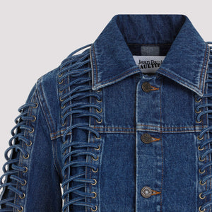 JEAN PAUL GAULTIER Navy Denim Corset Jacket