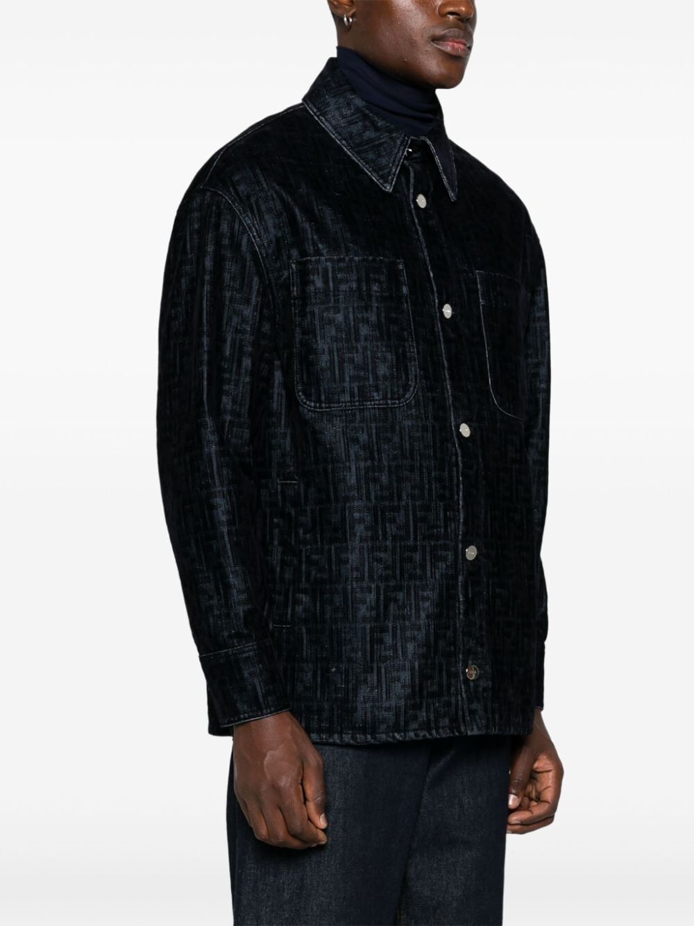 FENDI Premium Flocked Jacket for Men - Fall/Winter 2024