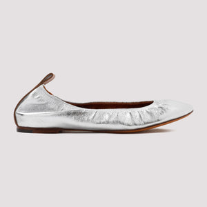 LANVIN Stylish Metallic Ballerina Flats for Women