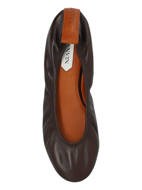 LANVIN Elegant Leather Ballerina Flats for Women