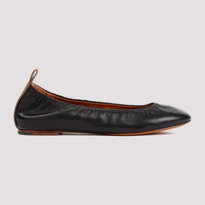 LANVIN Sleek and Sophisticated Leather Ballerina Flat for Women