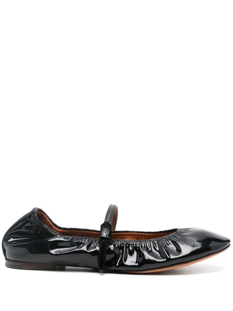 LANVIN Elegant Ballerina Shoes with Strap