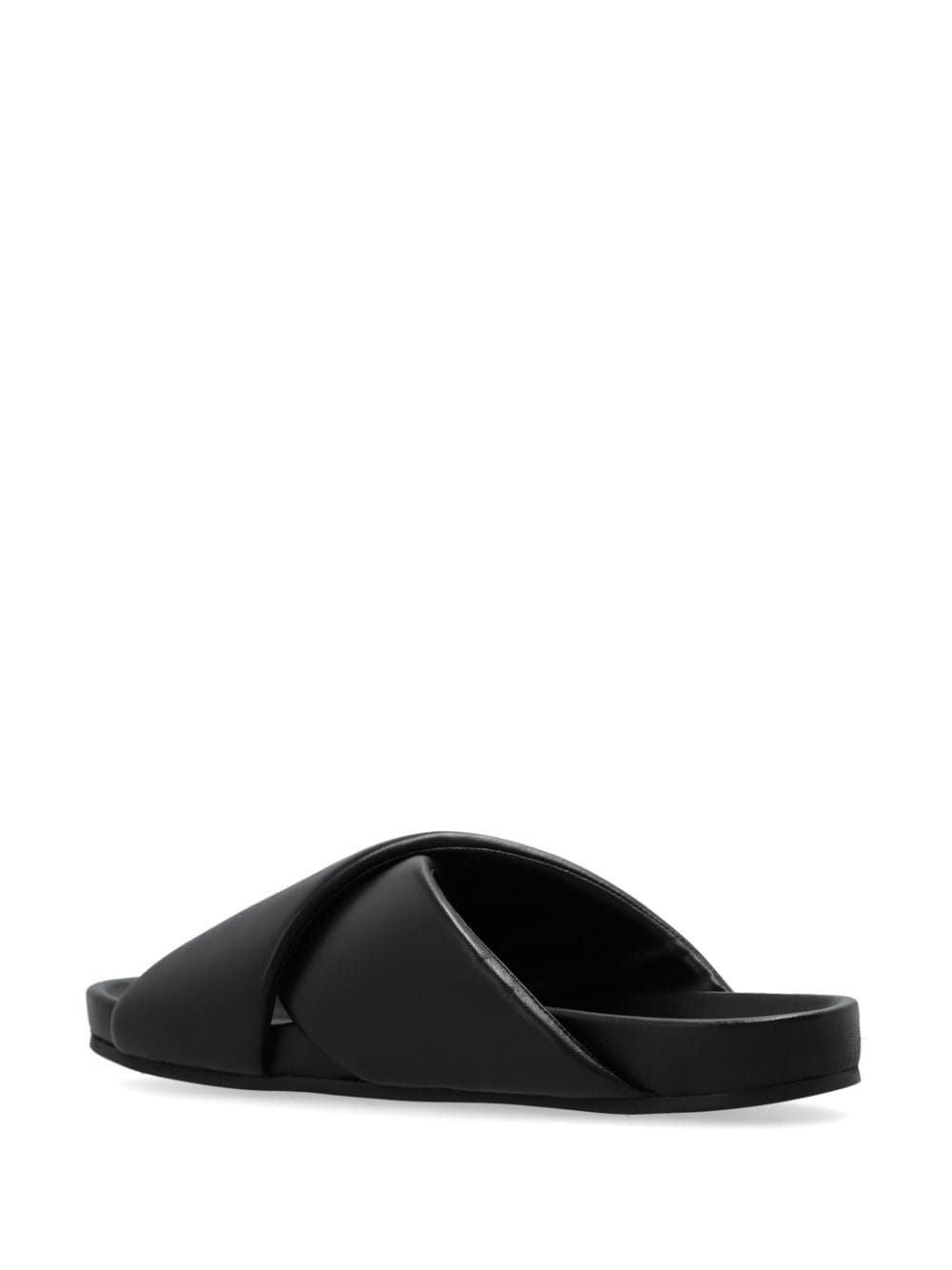 LANVIN Chic Criss Cross Sandals in Black