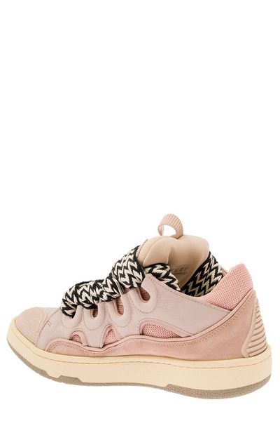 LANVIN Chic Pink Curb Sneakers