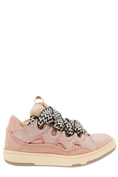 LANVIN Chic Pink Curb Sneakers