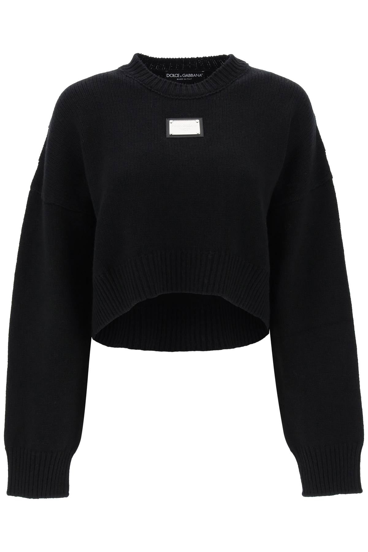 DOLCE & GABBANA Cozy Black Cashmere Wool Pullover for FW23