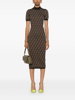 FENDI Monogram Knit Dress