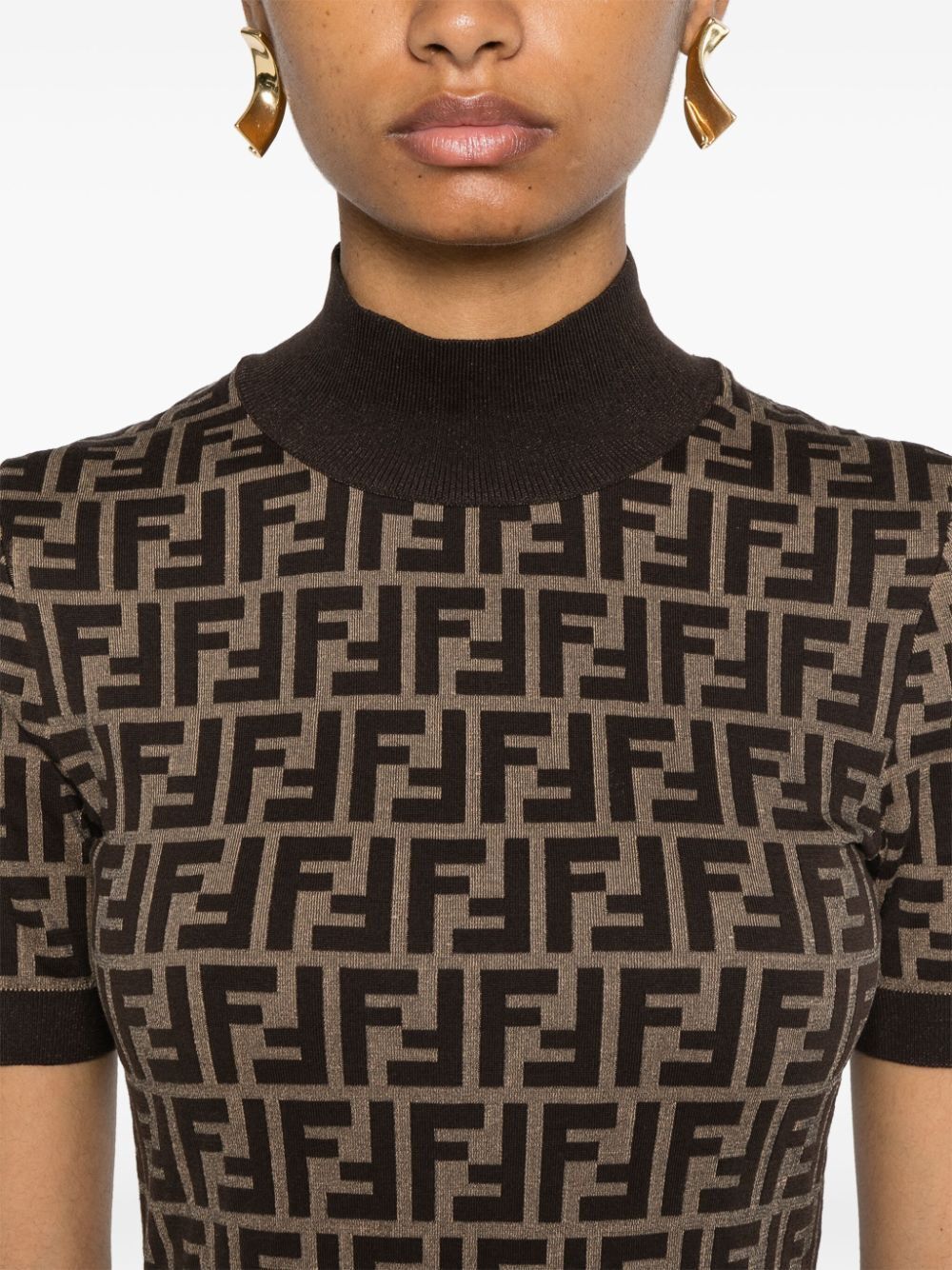 FENDI Monogram Knit Dress