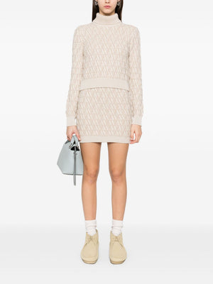 FENDI Chic Wool and Cashmere Mini Skirt