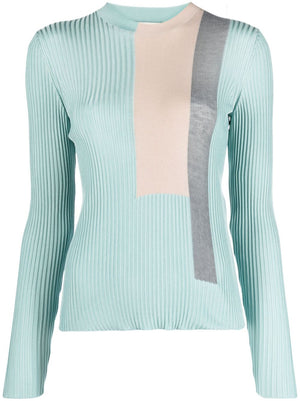 FENDI Clear Blue Knit Sweater for Women - 23FW Collection